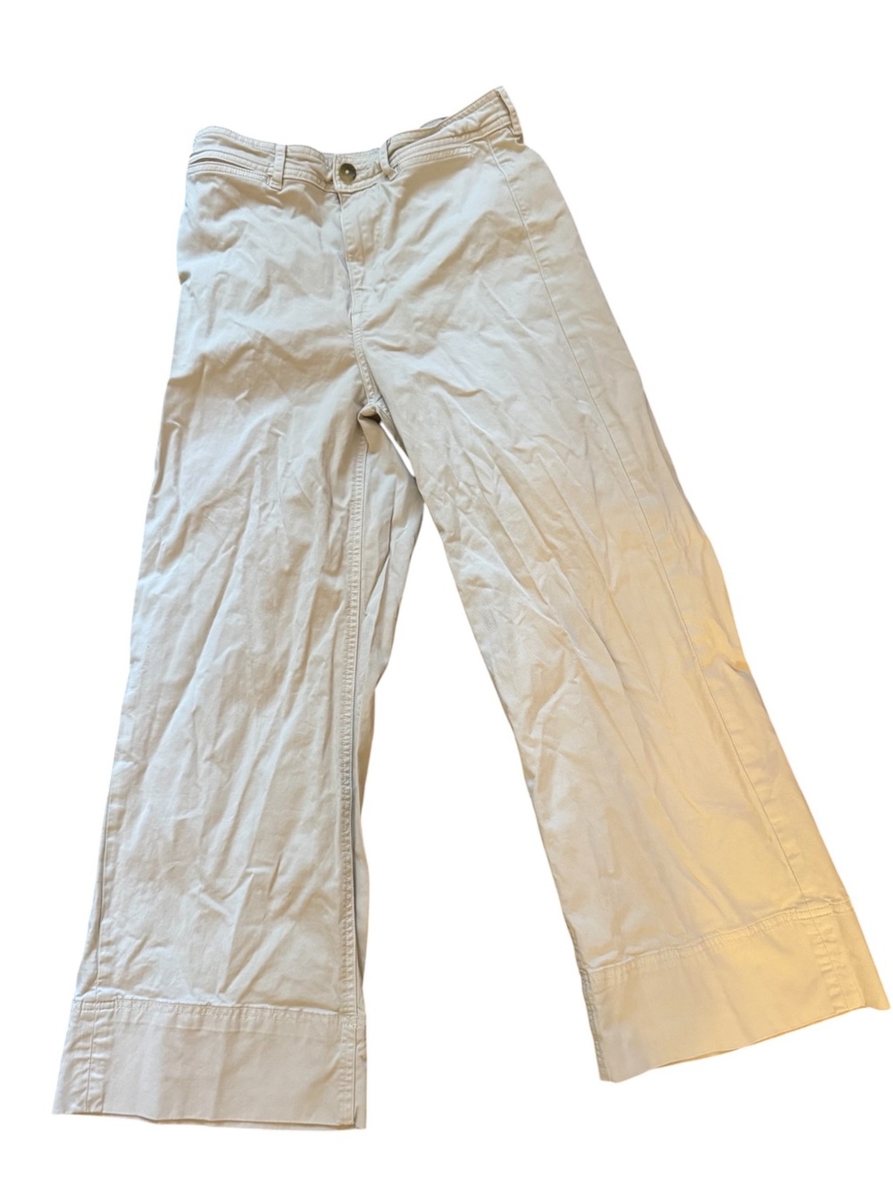 Everlane Light Beige Cotton Pants size 6
